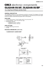 Datasheet OL6204N-50AP manufacturer OKI