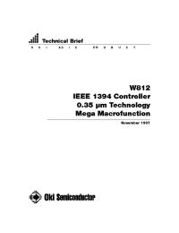 Datasheet W812-F manufacturer OKI