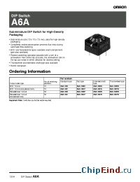 Datasheet A6A-10RS manufacturer Omron