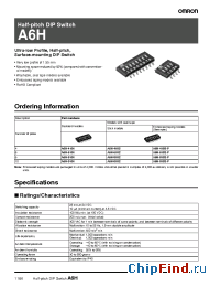 Datasheet A6H-4101 manufacturer Omron