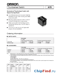 Datasheet A7D-206-1 manufacturer Omron