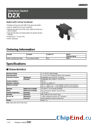 Datasheet D2XX manufacturer Omron