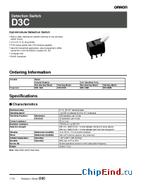 Datasheet D3C-1210 manufacturer Omron