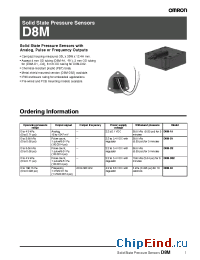 Datasheet D8M-R1 manufacturer Omron