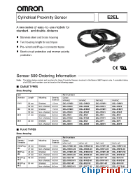 Datasheet E2EL-C1R5F2-L manufacturer Omron