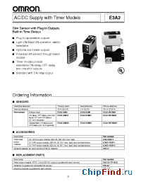 Datasheet E3A2-10M4D manufacturer Omron