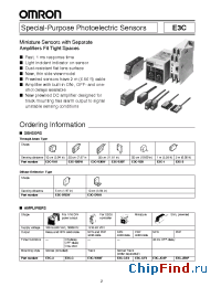 Datasheet E3C-GE4 manufacturer Omron