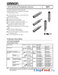 Datasheet E3F2-DS10C4-M manufacturer Omron