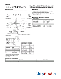 Datasheet EE-SPX415-P2 manufacturer Omron