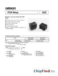 Datasheet G2E-184P-H-M-PS24DC manufacturer Omron