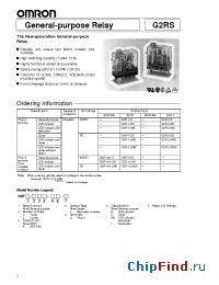 Datasheet G2R-1A3-SN manufacturer Omron