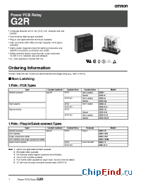 Datasheet G2R-1A4 manufacturer Omron