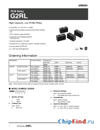 Datasheet G2RL-14-E manufacturer Omron