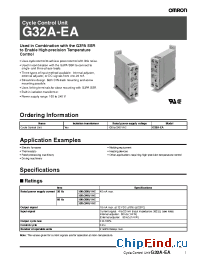 Datasheet G32A-EA manufacturer Omron