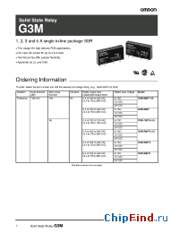 Datasheet G3M-202P-US-4 manufacturer Omron