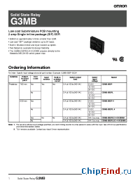 Datasheet G3MB-202 manufacturer Omron