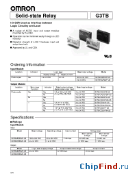 Datasheet G3TB-IDZR02P manufacturer Omron