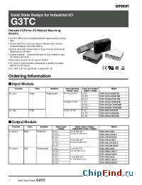 Datasheet G3TC-OAC24 manufacturer Omron