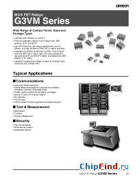 Datasheet G3VM manufacturer Omron