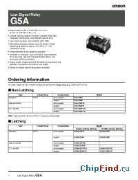Datasheet G5A-237PH manufacturer Omron