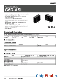 Datasheet G6D-1A manufacturer Omron