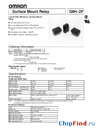 Datasheet G6H-2F manufacturer Omron