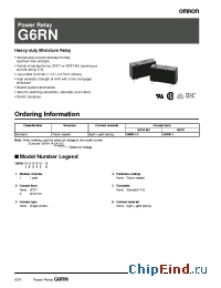 Datasheet G6RN-1ADC12 manufacturer Omron
