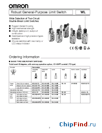 Datasheet WLGCA2-2-TS manufacturer Omron