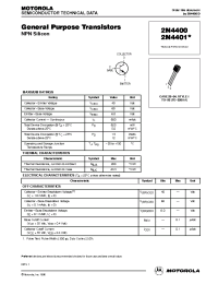 Datasheet 2N4401 manufacturer ON Semiconductor