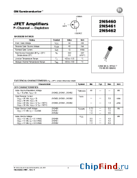 Datasheet 2N5461RLRA manufacturer ON Semiconductor