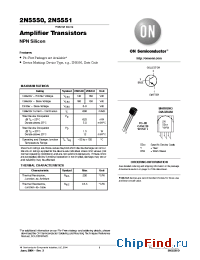 Datasheet 2N5550RLRP manufacturer ON Semiconductor