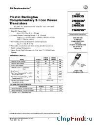 Datasheet 2N6035 manufacturer ON Semiconductor
