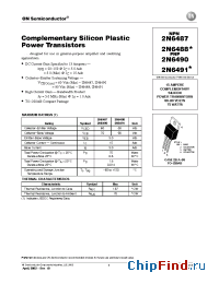 Datasheet 2N6487 manufacturer ON Semiconductor