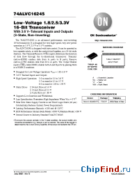 Datasheet 74ALVC16245DTR manufacturer ON Semiconductor