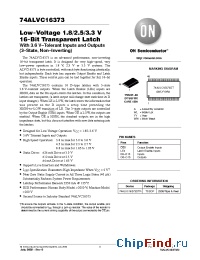 Datasheet 74ALVC16373DT manufacturer ON Semiconductor