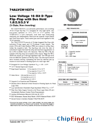 Datasheet 74ALVCH16374DTR manufacturer ON Semiconductor
