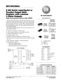 Datasheet 74HC595 manufacturer ON Semiconductor
