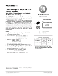 Datasheet 74VCX16244DT manufacturer ON Semiconductor
