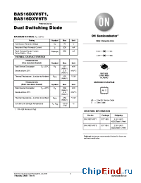 Datasheet BAS16DXV6T1 manufacturer ON Semiconductor