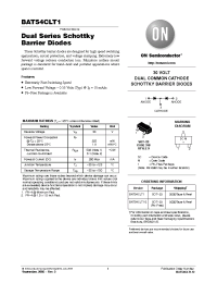 Datasheet BAT54CLT1G manufacturer ON Semiconductor