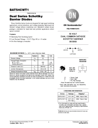 Datasheet BAT54CWT1 manufacturer ON Semiconductor