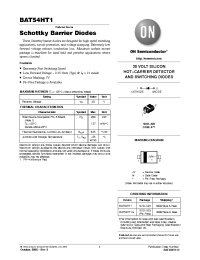 Datasheet BAT54HT1 manufacturer ON Semiconductor