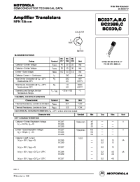 Datasheet BC237A manufacturer ON Semiconductor