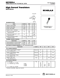 Datasheet BC489 manufacturer ON Semiconductor