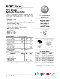 Datasheet BCP56T1 manufacturer ON Semiconductor