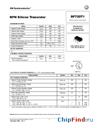 Datasheet BF720T3 manufacturer ON Semiconductor