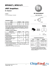 Datasheet BFR30LT1 manufacturer ON Semiconductor