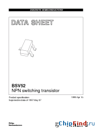 Datasheet BSV52/T1 manufacturer ON Semiconductor