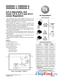Datasheet CS5203A-1GDPR3 manufacturer ON Semiconductor