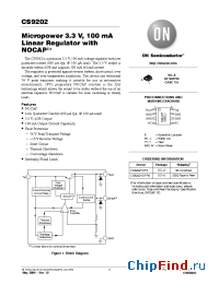 Datasheet CS9202 manufacturer ON Semiconductor